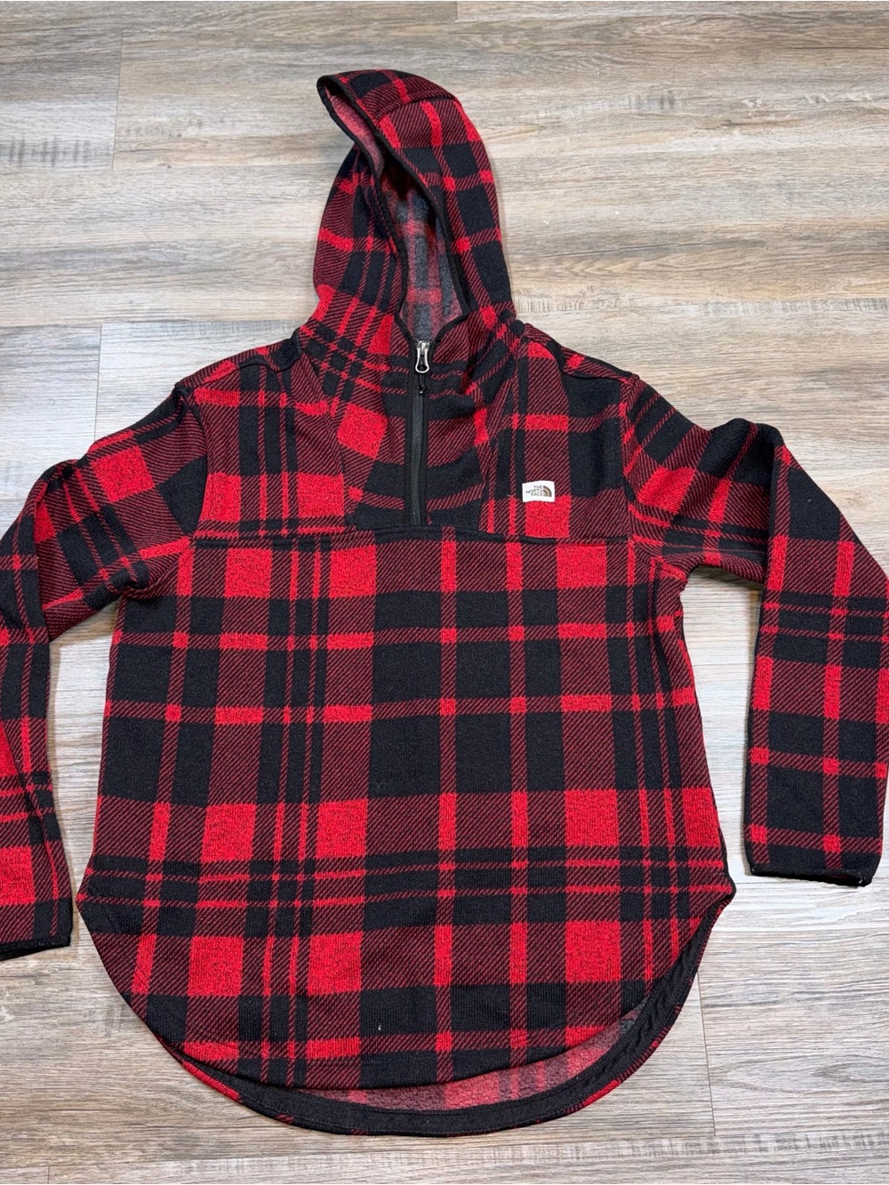 The North Face Crescent Pop Over Hoodie Womens S Pullover Sweatshirt Quarter Zip